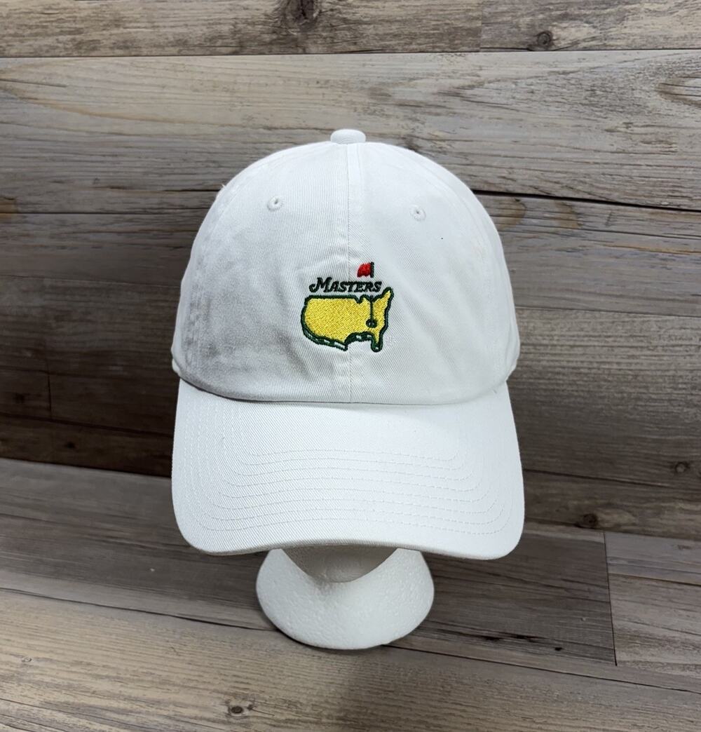 Masters Tournament Augusta Golf Unstructured White Hat Strap American Needle NWT